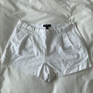 J Crew White Twill Shorts